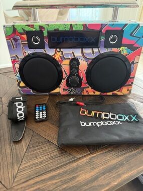 Bumpboxx Ultra Plus Retro Bluetooth Boombox 150W Portable Speaker